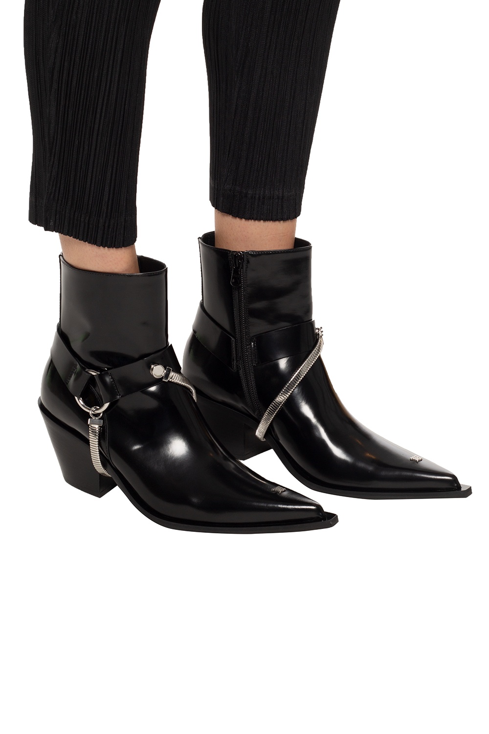 Black 'Western Cowboy' heeled ankle boots MISBHV - Vitkac TW